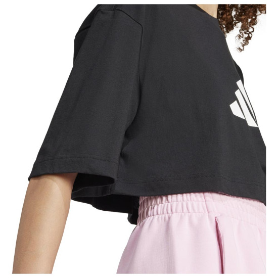 Adidas Γυναικεία κοντομάνικη μπλούζα Future Icons 3 Bar Logo Cropped Tee